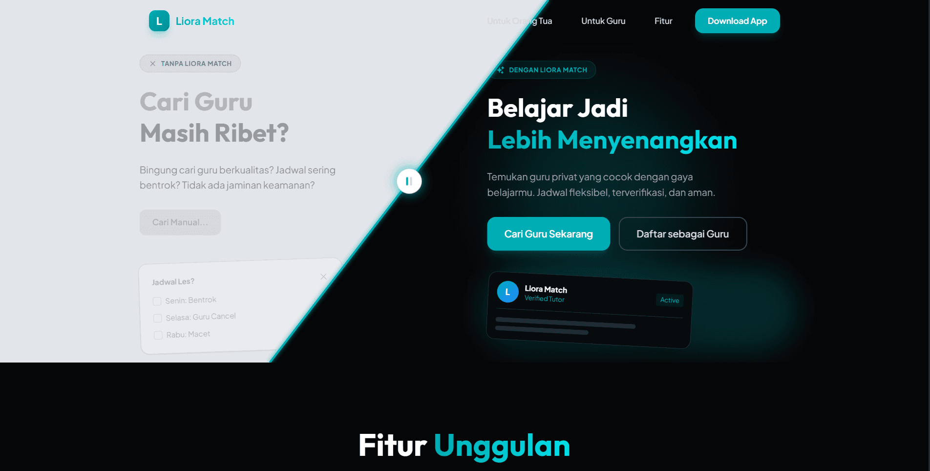 Liora Match Platform Client visual