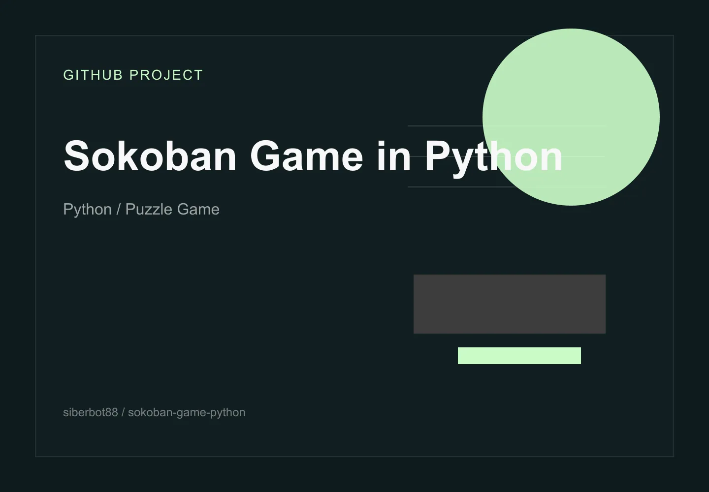 Sokoban Game in Python Client visual